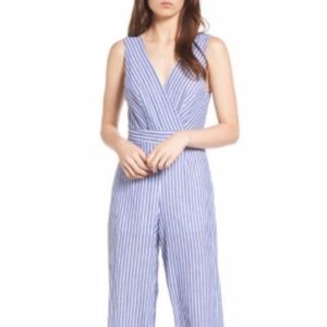 DEE ELLY STRIPE COTTON JUMPSUIT- MEDIUM